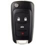 ECCPP Pack of 1 Uncut Key Fob Keyless Entry Remote fit for 2010-2016 for Camaro/for Cruze/for Equinox/for Malibu OHT01060512