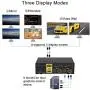 2 Port Dual Monitor KVM Switch HDMI + DisplayPort 4K 60Hz YUV 4:4:4 with Audio and USB 2.0 HUB CKL-622DH