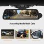 Mirror Dash Cam Sony IMX Sensor Dash Camera for Cars, Backup Camera with Night Vision Full Laminated and Anti-Glare Display, 1080P Dual Dash Cam with Streaming Media (BOSCAM R2)