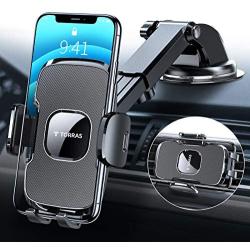 TORRAS [Ultra-Durable] Cell Phone Holder for Car, Universal Car Phone Mount Dashboard Windshield Vent Compatible with iPhone 12 11 Pro Max XS X XR 8 SE, Samsung Galaxy S20+Ultra S10 Note 10 Plus &All