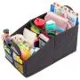 Lusso Gear Car Seat Organizer for Front or Backseat - Great for Adults & Kids, Features 9 Storage Compartments for Toys, Magazines, Tissues, Maps, Books, Documents, Games & More