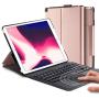Keyboard Case for New iPad 8th Generation 10.2 inch 2020 / 7th (10.2 2019) / iPad Air 3rd Generation 10.5 2019/iPad Pro 10.5 2017– Stable Touchpad Function- (10.2/10.5'', Rose Gold)