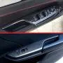 XITER 4pcs ABS Carbon Fiber Car Interior Automobile Door Window Control Panel Cover Molding Door Lock Switch Trim Accessories For Honda 10th Civic 2016 2017 2018 2019 2020 (BLACK) XITER 4pcs ABS Carbon Fiber Car Interior Automobile Door Window Control Panel Cover Molding Door Lock Switch Trim Accessories For Honda 10th Civic 2016 2017 2018 2019 2020 (BLACK)