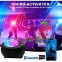 BYXAS Star Projector Night Light，Ocean Wave Galaxy Projector with Bluetooth Remote Control Music Speaker for Baby Bedroom, Game Rooms, Party, Home Theatre, Night Light Ambiance （Upgrade Black）