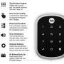 Yale Assure Lock SL with Z-Wave - Smart Key Free Touchscreen Deadbolt -Works with Ring Alarm, Samsung SmartThings, Wink and More (Hub required, sold separately) - Satin Nickel