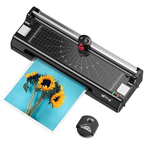 Laminator, Willing Thermal Laminator, Anti Jam Mechanism, 9 Inches, 4 in 1 Laminator with 20 Laminating Pouches, Paper Cutter, Corner Rounder