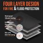 The Good Stuff Fireproof Waterproof Document Storage Bags (2000℉), Protect Important Documents from House Fires, Hurricanes, and Tornadoes, Easy to Carry Fireproof Box Bags (Extra Strength)