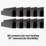 J Channel Desk Cable Organizer by SimpleCord – 10 Black Raceway Channels - Cord Cover Management Kit for Desks, Offices, and Kitchens J Channel Desk Cable Organizer by SimpleCord – 10 Black Raceway Channels - Cord Cover Management Kit for Desks, Offices, and Kitchens