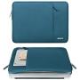 MOSISO Laptop Sleeve Bag Only Compatible with MacBook 12 inch with Retina Display A1534 2017/2016/2015 Release, Polyester Vertical Case with Pocket, Deep Teal