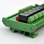 Electronics-Salon DIN Rail Mount 8 SPDT Power Relay Interface Module. (Operating Voltage: DC 12V)