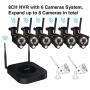 [2 Way Audio] Tonton 1080P Full HD Security Camera System Wireless,8CH NVR Recorder with 1TB HDD and 6PCS 2MP Outdoor Indoor Bullet Cameras with PIR Sensor,Plug and Play,Easy Installation(Black)