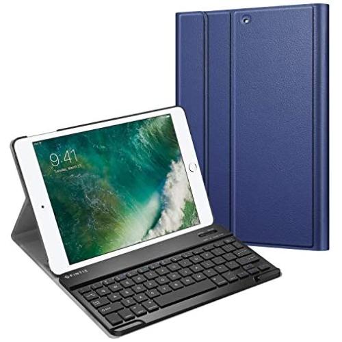 Fintie Keyboard Case for iPad 9.7 2018/2017 / iPad Air 2 / iPad Air - Slim Shell Stand Cover w/Magnetically Detachable Wireless Bluetooth Keyboard for iPad 6th / 5th Gen, Navy
