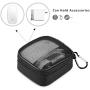 ProCase MacBook Power Adapter Bag Accessories Organizer, Portable Storage Carrying Bag for Apple MacBook MagSafe/MagSafe 2 Power Adapter, Magic Mouse, Earphones and USB Flash Disk –Black