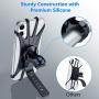 Bike Phone Mount, VUP Universal Bike Cell Phone Holder, 360° Rotatable, Silicone Bicycle Phone Mount Compatible with iPhone 12/Pro/mini/11/Xs/Max/Xr/X/7/8/Plus, 4.0~6.7 Cellphones
