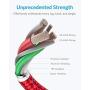 Anker 6ft Premium Nylon Lightning Cable, Apple MFi Certified for iPhone Chargers, iPhone SE/Xs/XS Max/X / 8/7 / 6 Plus / 5s, iPad Pro Air 2, and More (Red)