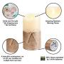 3 Pcs Creative LED Candle Lamp Simulation Flame Tea Light Remote Control Hemp Rope Electronic Candle Lamp for Restaurant Bar Hotel