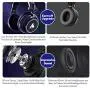 50MM Drivers Over Ear Headphones MAONO AU-MH601S Studio Stereo Monitor Closed Back Headphones for Music, DJ, Podcast (Sliver)