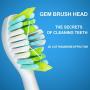 Lebond V2 Electric Toothbrush, 【UPDATE GRADE】15 Brushing Levels 6 Replacement Heads Sonic Toothbrush Power Rechargeable Kids Toothbrush with Automatic Timer, LCD Display for Adult, Travel, Blue Lebond V2 Electric Toothbrush, 【UPDATE GRADE】15 Brushing Levels 6 Replacement Heads Sonic Toothbrush Power Rechargeable Kids Toothbrush with Automatic Timer, LCD Display for Adult, Travel, Blue