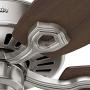 Hunter Builder Elite Indoor Ceiling Fan with Pull Chain Control, 52'', Brushed Nickel