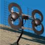 Antennas Direct Clearstream 4 TV Antenna, 70+ Mile Range, UHF, Multi-Directional, Indoor, Attic, Outdoor, Mast W/Pivoting Base/Hardware/Adjustable Clamp/Sealing Pads, 4K Ready, Black – C4-CJM