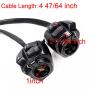 1 Pair Motorcycle 1'' Handlebar Switches Control and Wiring Harness Compatible with Harley