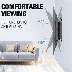 Mounting Dream TV Wall Mounts TV Bracket for 42-70 Inch TVs, Premium TV Mount, Full Motion TV Wall Mount with Articulating Arms, Max VESA 600x400mm and 100 LBS, Fits 16'', 18'', 24'' Studs MD2296-24K