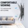 Mounting Dream TV Wall Mounts TV Bracket for 42-70 Inch TVs, Premium TV Mount, Full Motion TV Wall Mount with Articulating Arms, Max VESA 600x400mm and 100 LBS, Fits 16'', 18'', 24'' Studs MD2296-24K
