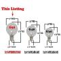 Novelty Lights 25 Pack G50 Outdoor Patio Globe Replacement Bulbs, Orange, E17/C9 Intermediate Base, 7 Watt