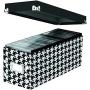 Snap-N-Store CD Storage Box, 13.25'' x 5.125'' x 5.125'', Holds up to 165 CDs, Houndstooth (SNS03312)