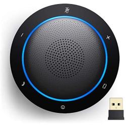 Kaysuda Bluetooth Conference Speakerphone Wireless Microphone and Speaker for Mobile Phone and Computer, USB Office Speakerphone for Skype, Zoom