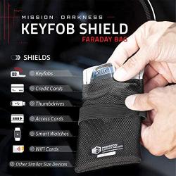 Mission Darkness Faraday Bag for Keyfobs // Device Shielding for Smart ''Always On'' Keyfobs for Automobile Owners, Law Enforcement, Military, Executive Privacy, Travel Security, Anti-hacking Assurance