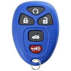 KeylessOption Keyless Entry Remote Start Control Car Key Fob Replacement for 22733524-Blue