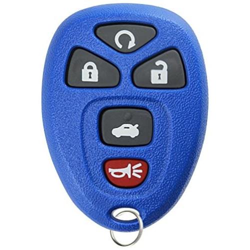 KeylessOption Keyless Entry Remote Start Control Car Key Fob Replacement for 22733524-Blue