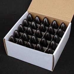 Novelty Lights 25 Pack C9 Outdoor Christmas Replacement Bulbs, Black Light Purple, E17/C9 Intermediate Base, 7 Watt