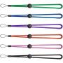 YOUOWO 6 Pack Nylon Wrist Lanyard Adjustable Length for Flashlight Wallet USB Flash Drive Hand Strap for Cell Phone Charms Key ID Card Badge Holder Black Pink Green Blue Purple Orange