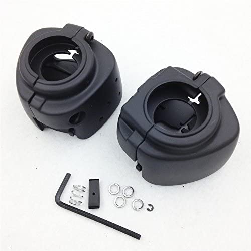 HTTMT MT265-001-BK Black Switch Housing Cover Compatible with 1996-2012 Harley Sportster 1996-2012 Harley Dyna 1996-2010 Harley Softail 2002-2012 Harley V-Rod