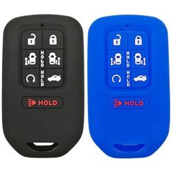 2Pcs Coolbestda 7buttons Key fob Cover Remote Control Keyless Jacket Holder Bag Case for 2020 2019 2018 Honda Odyssey elite ex
