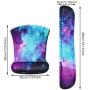 Mouse Pad with Wrist Support Set & Memory Foam Keyboard Wrist Rest Pad,iKammo Non Slip Gel Wrist Rest Mouse Pad for Gaming,Working,Office & Home(Galaxy Set)