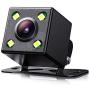 Rear View Camera, 12V Backup Camera 4 LED Night Vision Waterproof 150° View Angle, HD Reversing Camera with Parking Guidelines Mirror Image, Universal for 12V Car/Minitruck/RV/SUV/Minivan/Camper