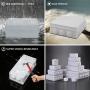 LeMotech ABS Plastic Dustproof Waterproof IP65 Junction Box Universal Electrical Project Enclosure White 7.9 x 7.9 x 3.1 inch (200 x 200 x 80 mm)