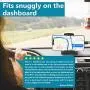 Cellphone Holder for Car, Anti-Slip Car Mount, Car Dashboard GPS Holder with Cord Organizer, Compatible with iPhone X/XS/8P/8/7P/7/6S Plus, Galaxy S10e/S9/S8 and 3.5-6 Smart Phones or GPS Devices