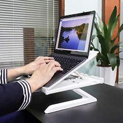 Laptop Stand, Multi-Angle Laptop Stand Riser, Foldable Desktop Notebook Holder Mount, Adjustable Eye-Level Ergonomic Design, Portable Laptop Riser for Computer PC Tablet Phone, EURPMASK