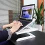 Laptop Stand, Multi-Angle Laptop Stand Riser, Foldable Desktop Notebook Holder Mount, Adjustable Eye-Level Ergonomic Design, Portable Laptop Riser for Computer PC Tablet Phone, EURPMASK