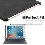 KHOMO - iPad Pro 10.5 Inch & iPad Air 3 2019 Charcoal Gray Color Case With Pen Holder - Companion Cover - Perfect match for Apple Smart keyboard and Cover