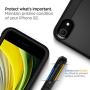 Spigen Tough Armor Designed for iPhone SE 2020 Case - Black