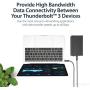 StarTech.com Active 40Gbps Thunderbolt 3 Cable - 3.3ft/1m - Black - 5k 60Hz/4k 60Hz - Certified TB3 Charger Cord w/ 100W Power Delivery (TBLT3MM1MA)