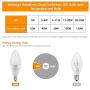 Albrillo E12 LED Candelabra Light Bulbs, LED Bulbs Daylight, LED Ceiling Fan Light Bulbs, 40 Watt Equivalent, Candelabra Base, Chandelier Light Bulbs, Non-Dimmable, 4 Pack