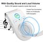 Bluetooth Speakerphone Wireless Car Speaker, Aigital Upgraded Bluetooth 5.0 in-car Speaker for Cell Phone, Loud and Clear Sound for No-Hands Calling, GPS Navigation and Music - White