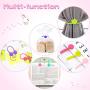 18 Pieces Magnetic Cable Ties Silicone Cable Management Earphone Organizers Reusable Cord Clips Set for Bundling Organizing Hanging Holding Items, Fridge Magnet, Keychain for Home Office School