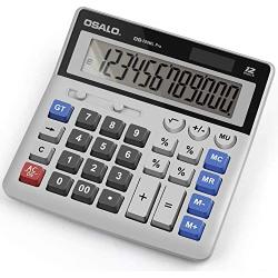 Calculator,Standard Function Desktop Calculator,Basic Financial Calculator Solar Powered Accounting Calculator 12 Digit LCD Display Calculators,Office and Home Calculator